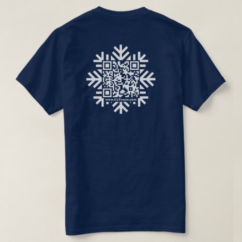 Unisex Snowflake QR_code T_Shirt