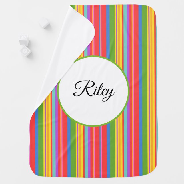 Unisex Striped Baby Blanket (In Situ)