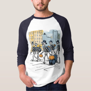 Unisex T-Shirt for Halloween Skeleton Apparel