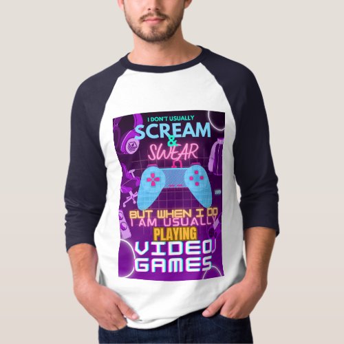 Unisex T_Shirt  Gaming rage T_shirt for Gamers