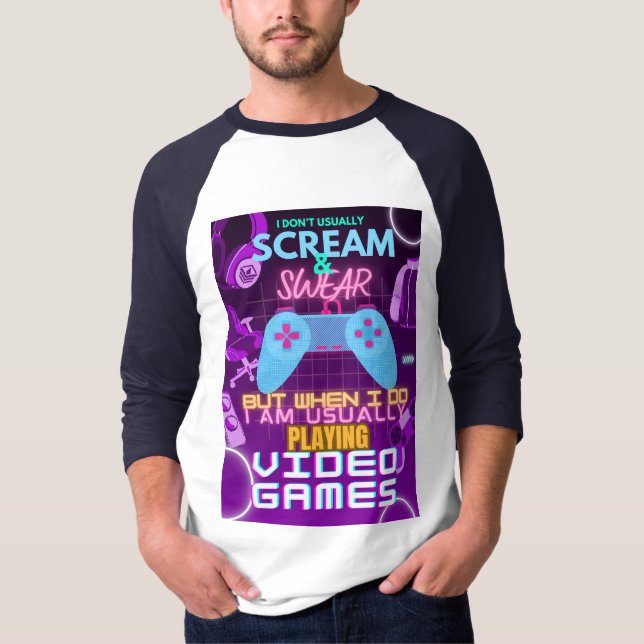 Unisex T-Shirt | Gaming rage T-shirt for Gamers (Front)