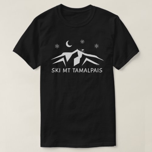 Unisex T_Shirts Ski Mt Tamalpais 