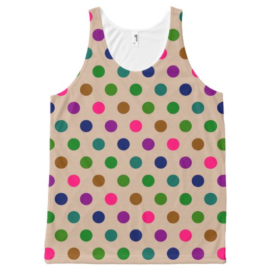 Unisex Tank Polka Dots (Front)