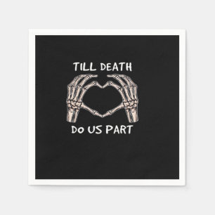 Unisex Til Death Do Us Part, Bride To Be, Bones, M Napkins