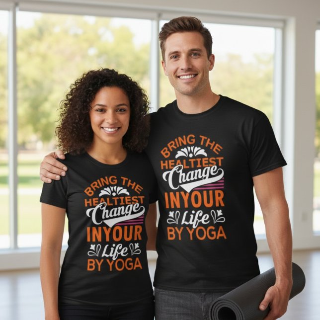"Unisex Yoga Motivation Tee" T-Shirt (Creator Uploaded)