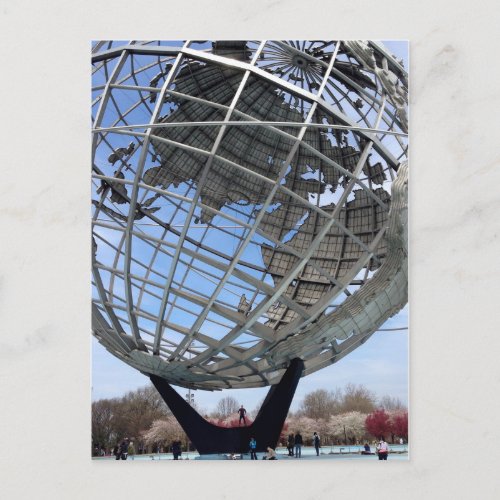 Unisphere Worlds Fair Grounds Queens Postcard