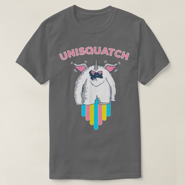 Unisquatch Unicorn Sasquatch T  T-Shirt (Design Front)