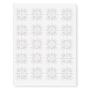 Unit Circle Temporary Tattoos