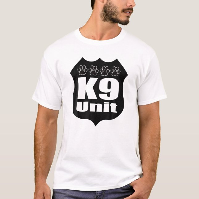 Unit Shirt Police Dog Division Cop Badge or Shield (Front)