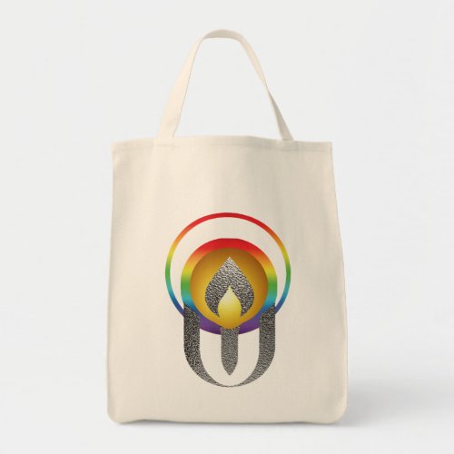 Unitarian Universalism stylized flaming chalice  Tote Bag