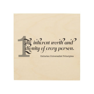 Unitarian Universalist First Principal Wood Wall Decor