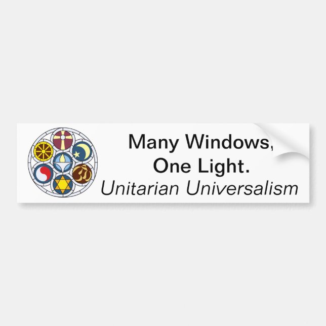 Unitarian Universalist Merchandise Bumper Sticker (Front)