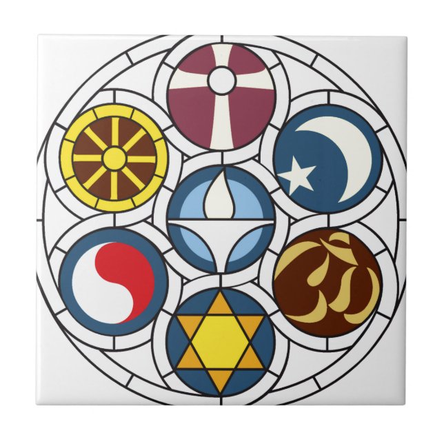 Unitarian Universalist Merchandise Ceramic Tile (Front)