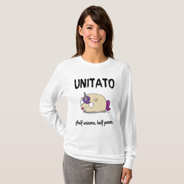 Unitato Half Unicorn, Half Potato T-Shirt (Front Full)