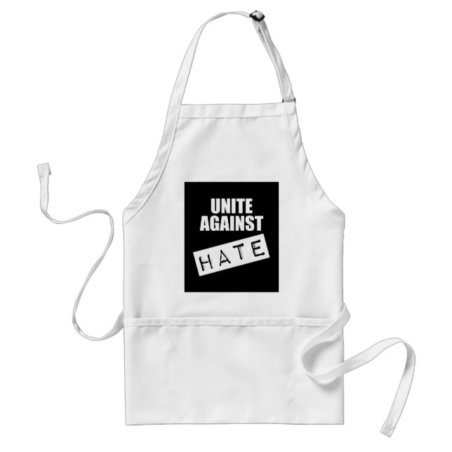 Unite Against Hate Adult Apron (Front)