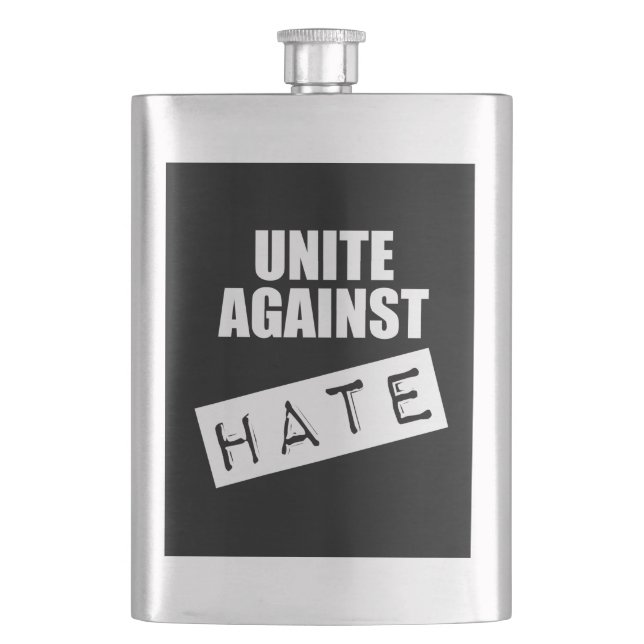 Unite Against Hate Flask (Front)
