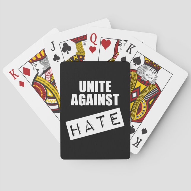 Unite Against Hate Poker Cards (Back)