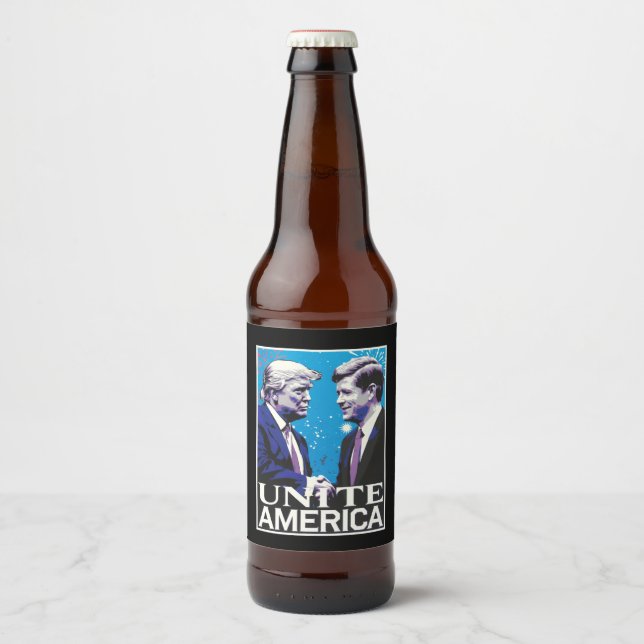 Unite America Iconic Trump  Beer Bottle Label (Front)