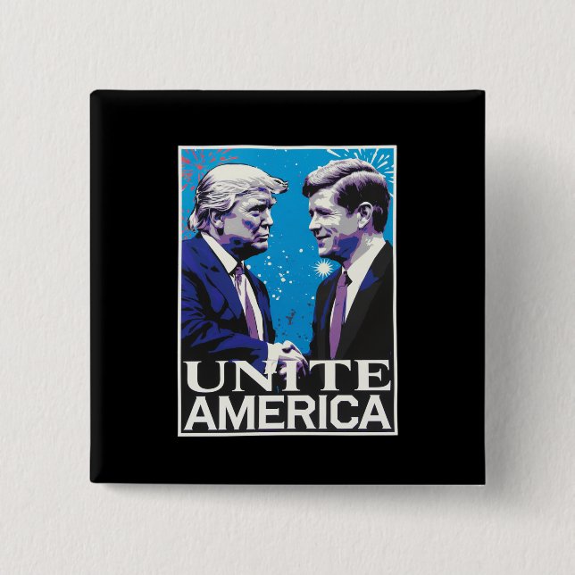 Unite America Iconic Trump  Button (Front)