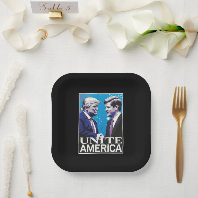 Unite America Iconic Trump  Paper Plates (Wedding)