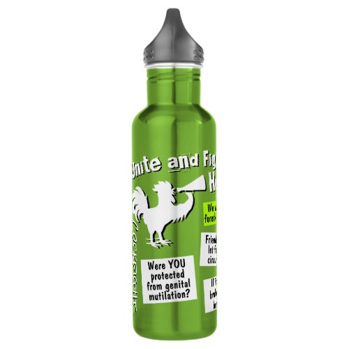 Unite and Fight for Human Rights Protest Stainless Steel Water Bottle