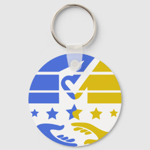 Unite and Shine: A Vision of Collaboration Keychain