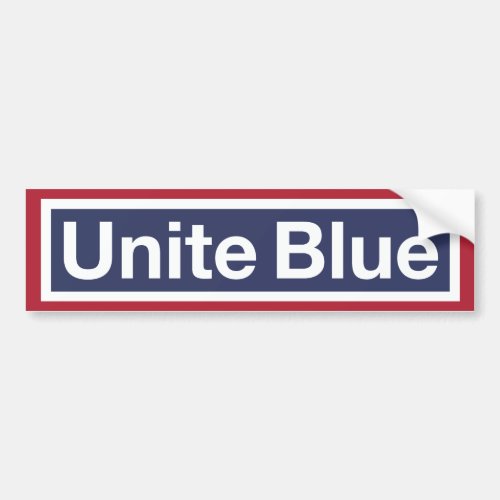 Unite Blue Bumper Sticker