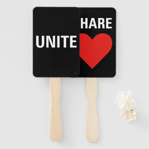Unite Democracy Political Protest Hand Fan