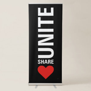 Unite Democracy Political Retractable Banner