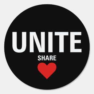 Unite Democracy Political Round Sign