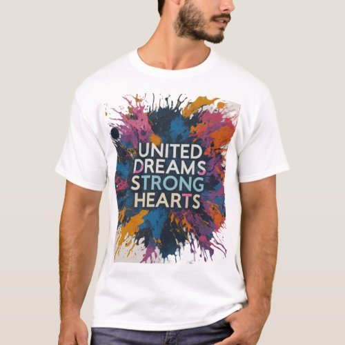 Unite Dream Believe Strong Hearts T_shirt 