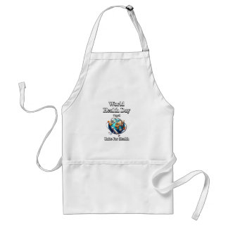 Unite For Health. World Health Day. T-Shirt Adult Apron