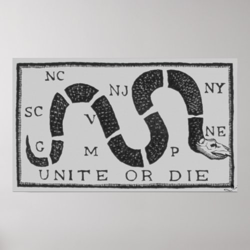 Unite or Die Print