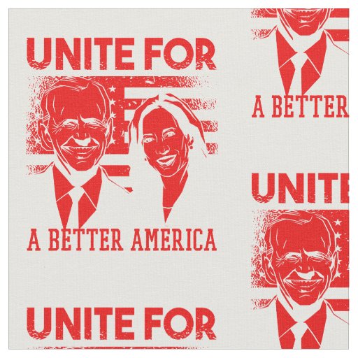 unite president biden kamala harris fabric