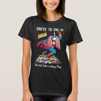 Unite to End TB 2025 World Tuberculosis Day T-Shirt