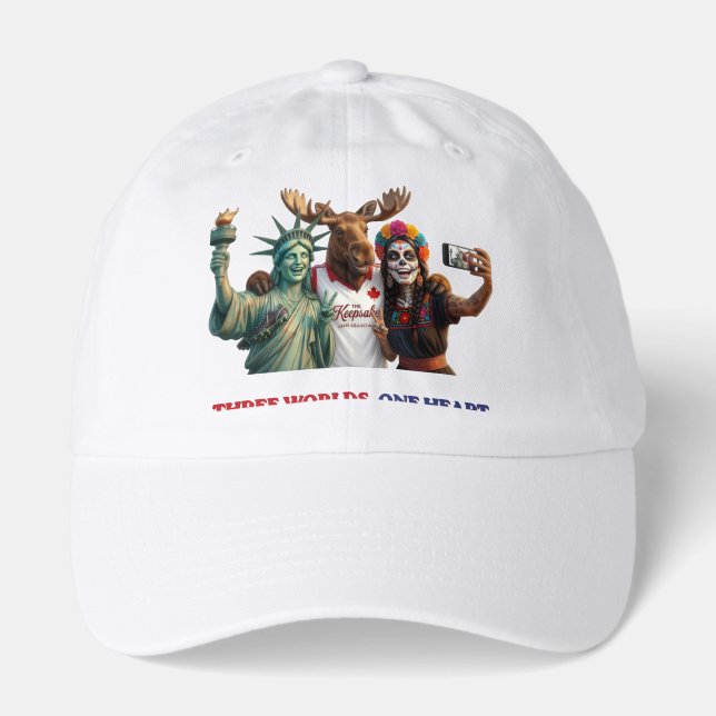 United 2026 Unity Selfie Water Bottle   Hat (Front)