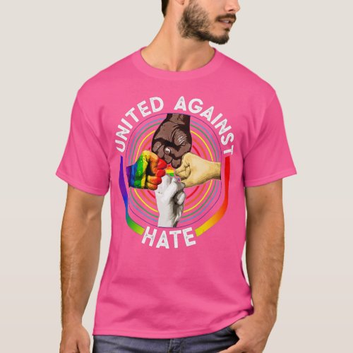 United Against Hate LGB Pride   1  T_Shirt