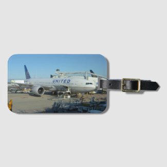 United Air Plane Luggage Tag