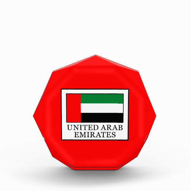 United Arab Emirates Acrylic Award (Front)