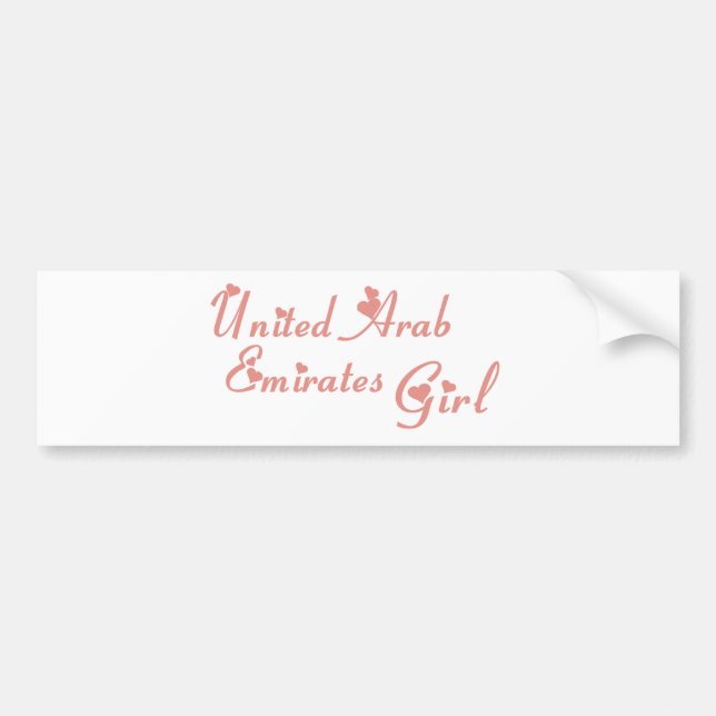 United Arab Emirates Bumper Sticker (Front)