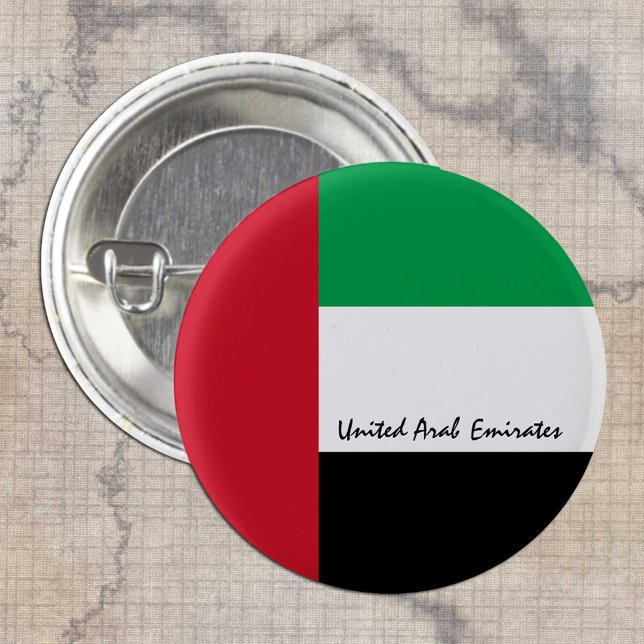 United Arab Emirates button, patriotic UAE Flag Button (Creator Uploaded)