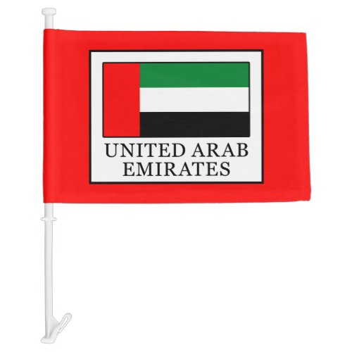 United Arab Emirates Car Flag