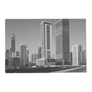 United Arab Emirates, Dubai, Dubai City. Placemat