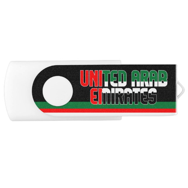 United Arab Emirates Flag Adorable Flash Drive (Front)