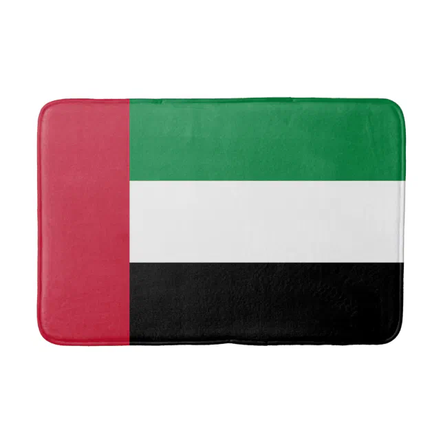 United Arab Emirates Flag Bath Mat | Zazzle