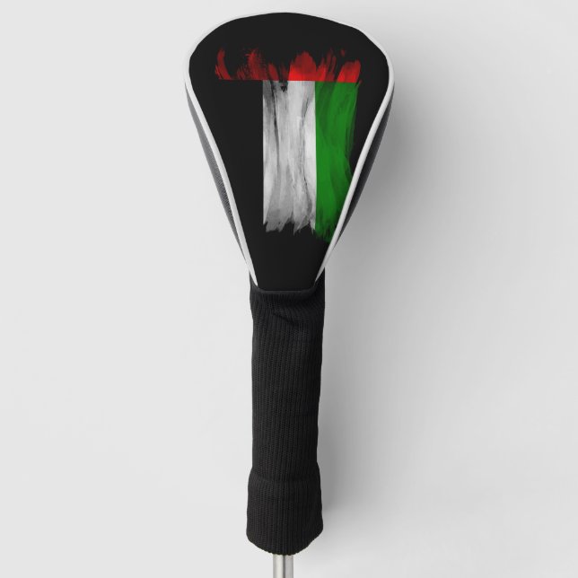 United Arab Emirates flag brush stroke Golf Head Cover (Front)