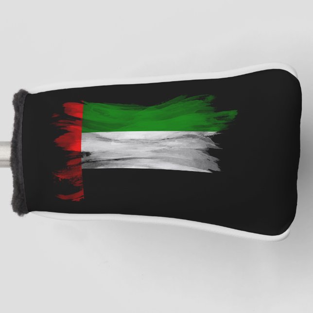 United Arab Emirates flag brush stroke Golf Head Cover (Front)