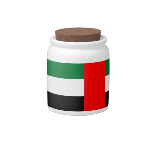 United Arab Emirates Flag Candy Jar
