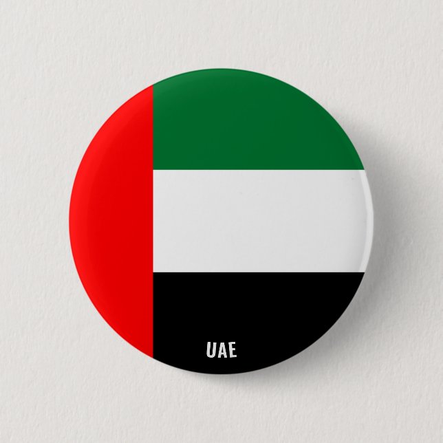 United Arab Emirates Flag Charming Patriotic Button (Front)