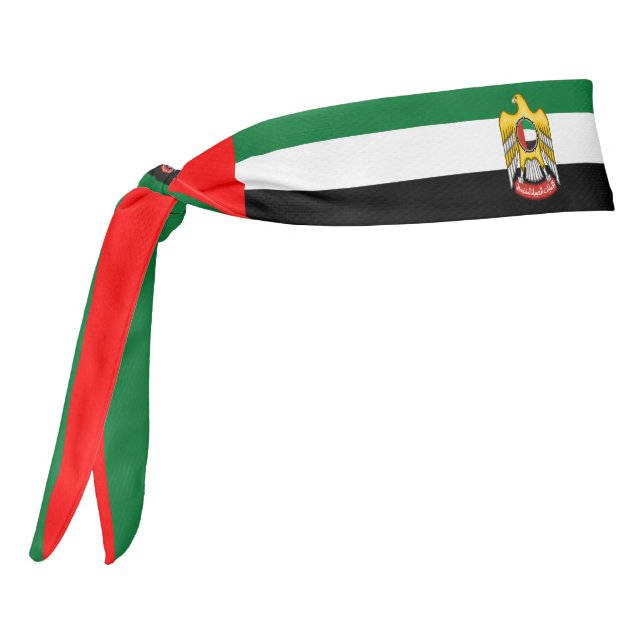 United Arab Emirates Flag Elegant Patriotic Tie He Tie Headband (Rotate 270)